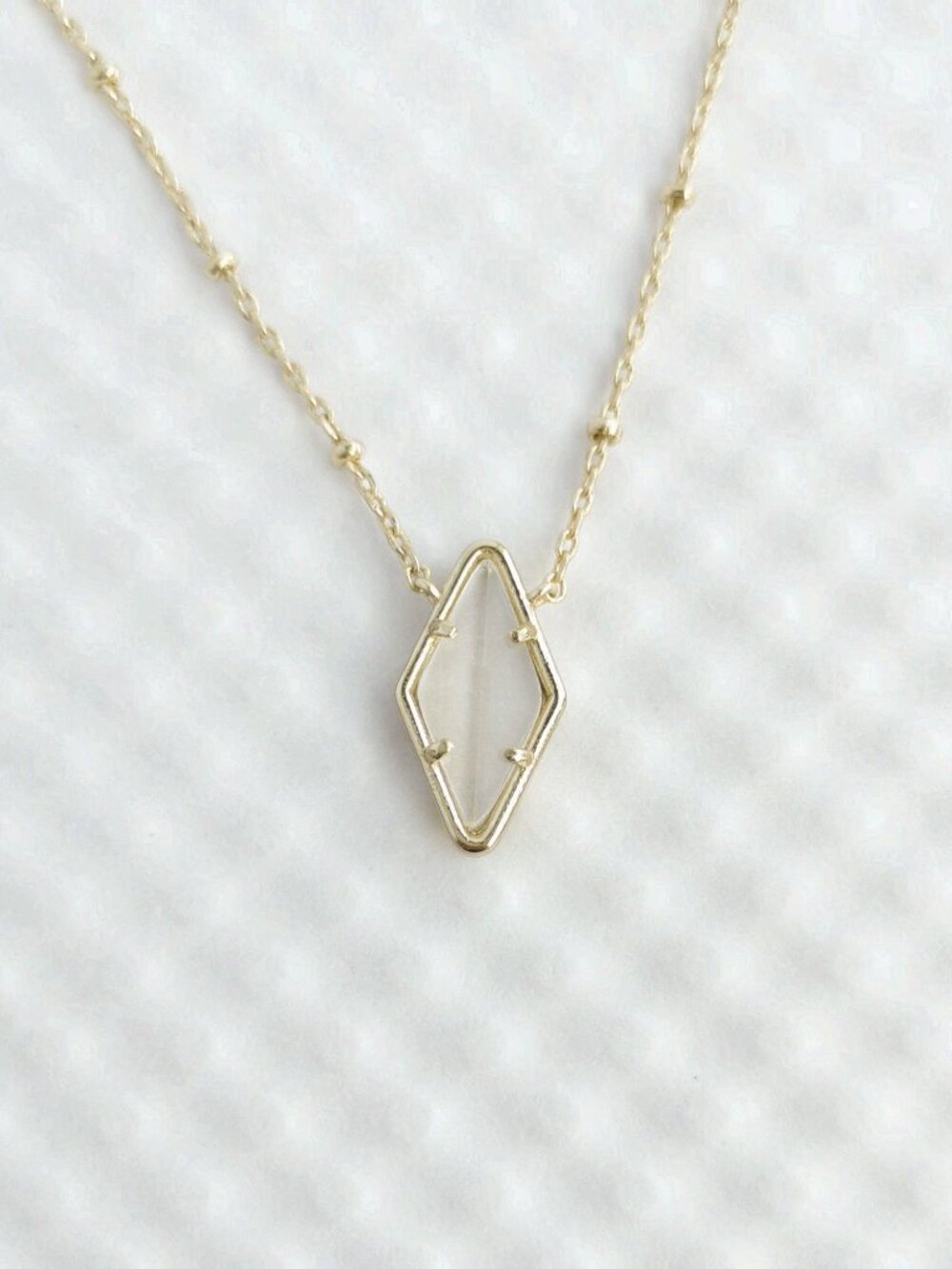 Kendra Scott Gold Ivory Mother-of-Pearl Kinsley Short Necklace NEW